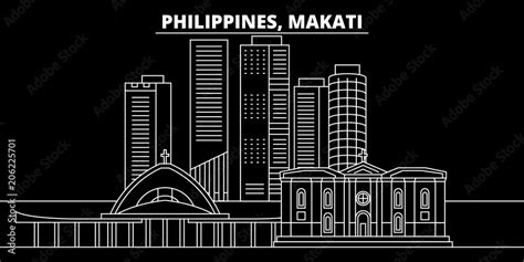 what building with the light outline makati